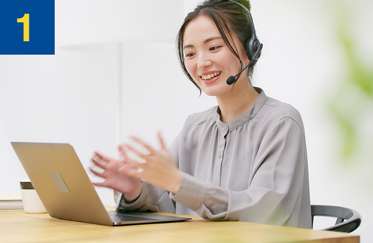 オンライン授業を受ける生徒の様子